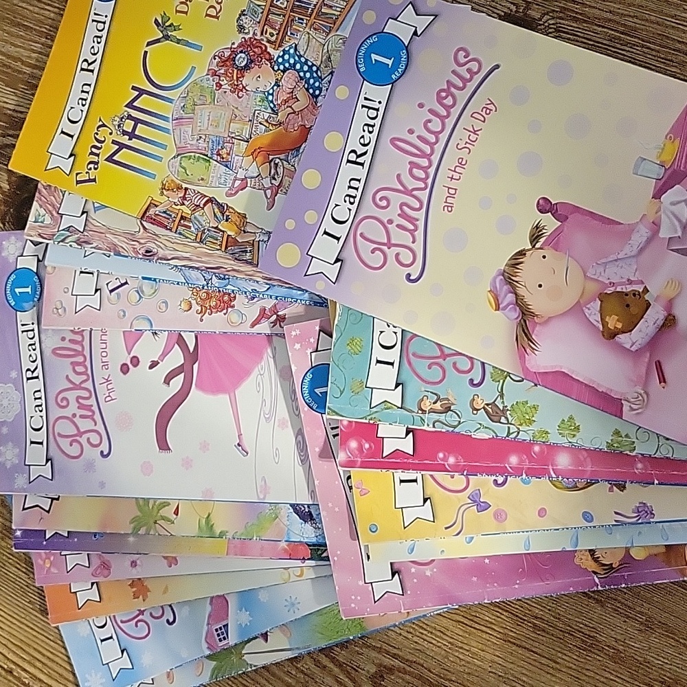 Pinkalicious and Fancy Nancy books